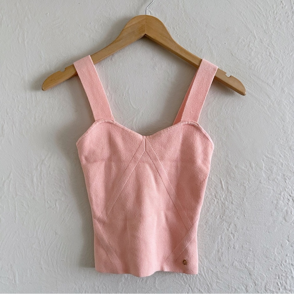 Guess Sacha Mix Peach Pink Tank Top Size M